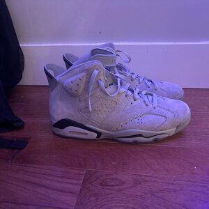 Jordan Men's Grey and White Trainers